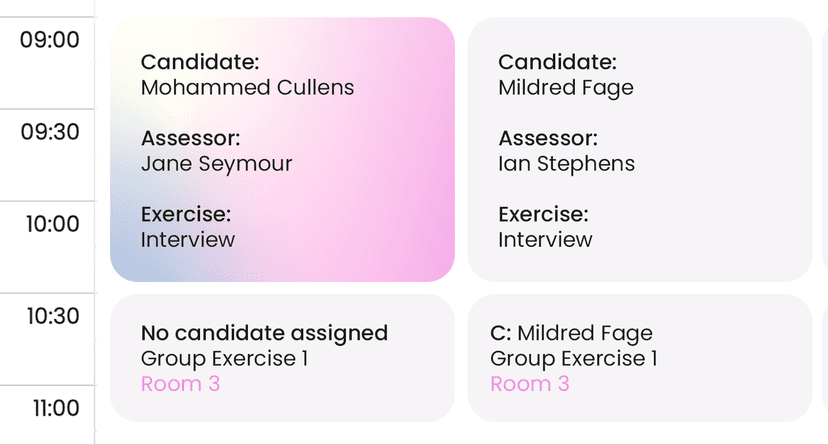 Unseen app interface card